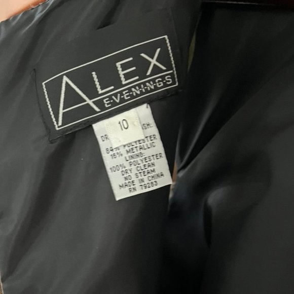 Alex Evenings Bronze Cocktail Dress, sz 10 - Picture 9 of 10